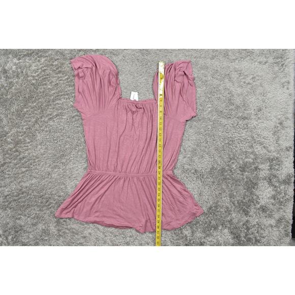 NEW Lane Bryant Pink Blouse 14/16 NWT, Rayon, Plus Size Long Sleeve - Picture 5 of 7